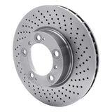 Dynamic Friction 1998-2012 Porsche 911 Right Front Drilled GeoSPEC Coated Rotor (318x28 Vented) by Dynamic Friction Company 624-02033D