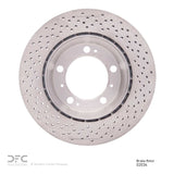 Dynamic Friction 1998-2008 Porsche 911 Rear Drilled GeoSPEC Coated Rotor (298x23.83 Vented) by Dynamic Friction Company 624-02034