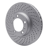 Dynamic Friction 1999-2023 Porsche 718 Boxster Left Front Drilled GeoSPEC Coated Rotor (330x34 Vented) by Dynamic Friction Company 624-02036D