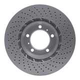 Dynamic Friction 1999-2023 Porsche 718 Boxster Left Front Drilled GeoSPEC Coated Rotor (330x34 Vented) by Dynamic Friction Company 624-02036D