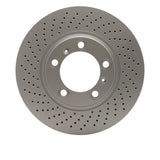 Dynamic Friction 1999-2023 Porsche 718 Boxster Left Front Drilled GeoSPEC Coated Rotor (330x34 Vented) by Dynamic Friction Company 624-02036D