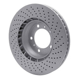 Dynamic Friction 1999-2023 Porsche 718 Boxster Left Front Drilled GeoSPEC Coated Rotor (330x34 Vented) by Dynamic Friction Company 624-02036D