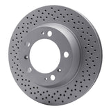 Dynamic Friction 2000-2008 Porsche Cayman Rear Drilled GeoSPEC Coated Rotor (299x24 Vented) by Dynamic Friction Company 624-02039
