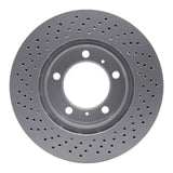 Dynamic Friction 2005-2008 Porsche Boxster Right Front Drilled GeoSPEC Coated Rotor (298x24 Vented) by Dynamic Friction Company 624-02042D