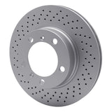 Dynamic Friction 2005-2008 Porsche Cayman Left Front Drilled GeoSPEC Coated Rotor (298x24 Vented) by Dynamic Friction Company 624-02043D