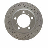 Dynamic Friction 2005-2023 Porsche 718 Cayman Rear Drilled GeoSPEC Coated Rotor (299x20 Vented) by Dynamic Friction Company 624-02044