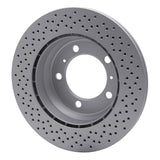Dynamic Friction 2005-2023 Porsche 718 Cayman Rear Drilled GeoSPEC Coated Rotor (299x20 Vented) by Dynamic Friction Company 624-02044
