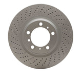 Dynamic Friction 2007-2013 Porsche 911 Left Rear Drilled GeoSPEC Coated Rotor (350x28 Vented) by Dynamic Friction Company 624-02047D