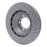 Dynamic Friction 2007-2013 Porsche 911 Left Rear Drilled GeoSPEC Coated Rotor (350x28 Vented) by Dynamic Friction Company 624-02047D