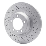Dynamic Friction 2007-2013 Porsche 911 Right Rear Drilled GeoSPEC Coated Rotor (350x28 Vented) by Dynamic Friction Company 624-02048D