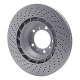 Dynamic Friction 2007-2013 Porsche 911 Right Rear Drilled GeoSPEC Coated Rotor (350x28 Vented) by Dynamic Friction Company 624-02048D
