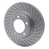 Dynamic Friction 2009-2023 Porsche 718 Cayman Right Front Drilled GeoSPEC Coated Rotor (330x28 Vented) by Dynamic Friction Company 624-02052D