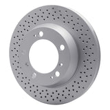 Dynamic Friction 2009-2012 Porsche Boxster Rear Drilled GeoSPEC Coated Rotor (299x24 Vented) by Dynamic Friction Company 624-02053