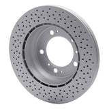 Dynamic Friction 2009-2012 Porsche Boxster Rear Drilled GeoSPEC Coated Rotor (299x24 Vented) by Dynamic Friction Company 624-02053