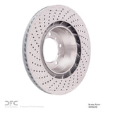 Dynamic Friction 2010-2023 Porsche 911 Right Rear Drilled GeoSPEC Coated Rotor (350x28 Vented) by Dynamic Friction Company 624-02062D
