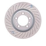 Dynamic Friction 2010-2023 Porsche 911 Left Rear Drilled GeoSPEC Coated Rotor (350x28 Vented) by Dynamic Friction Company 624-02063D