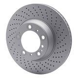 Dynamic Friction 1999-2023 Porsche 911 Right Rear Drilled GeoSPEC Coated Rotor (330x28 Vented) by Dynamic Friction Company 624-02066D