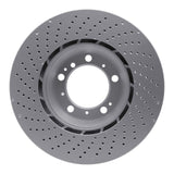 Dynamic Friction 1999-2023 Porsche 911 Right Rear Drilled GeoSPEC Coated Rotor (330x28 Vented) by Dynamic Friction Company 624-02066D