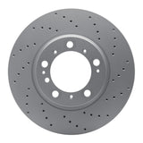 Dynamic Friction 1999-2023 Porsche 911 Left Rear Drilled GeoSPEC Coated Rotor (330x28 Vented) by Dynamic Friction Company 624-02067D
