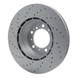 Dynamic Friction 1999-2023 Porsche 911 Left Rear Drilled GeoSPEC Coated Rotor (330x28 Vented) by Dynamic Friction Company 624-02067D