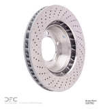 Dynamic Friction 2012-2016 Porsche Boxster Right Front Drilled GeoSPEC Coated Rotor (340x34 Vented) by Dynamic Friction Company 624-02070D