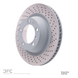 Dynamic Friction 2012-2016 Porsche 911 Right Rear Drilled GeoSPEC Coated Rotor (330x28 Vented) by Dynamic Friction Company 624-02072D