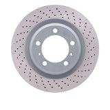 Dynamic Friction 2012-2016 Porsche 911 Right Rear Drilled GeoSPEC Coated Rotor (330x28 Vented) by Dynamic Friction Company 624-02072D