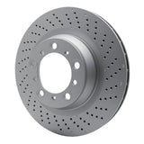Dynamic Friction 2016-2023 Porsche 718 Cayman Right Rear Drilled GeoSPEC Coated Rotor (330x28 Vented) by Dynamic Friction Company 624-02109D