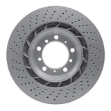 Dynamic Friction 2016-2023 Porsche 718 Cayman Right Rear Drilled GeoSPEC Coated Rotor (330x28 Vented) by Dynamic Friction Company 624-02109D