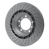 Dynamic Friction 2016-2023 Porsche 718 Cayman Right Rear Drilled GeoSPEC Coated Rotor (330x28 Vented) by Dynamic Friction Company 624-02109D