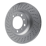 Dynamic Friction 2016-2023 Porsche Boxster Left Rear Drilled GeoSPEC Coated Rotor (330x28 Vented) by Dynamic Friction Company 624-02110D
