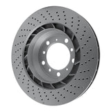 Dynamic Friction 2016-2023 Porsche Boxster Left Rear Drilled GeoSPEC Coated Rotor (330x28 Vented) by Dynamic Friction Company 624-02110D