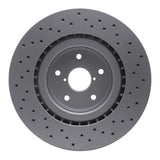 Dynamic Friction 2018-2025 Subaru WRX STI Front Drilled GeoSPEC Coated Rotor (340x30 Vented) by Dynamic Friction Company 624-13041