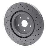 Dynamic Friction 2018-2025 Subaru WRX STI Front Drilled GeoSPEC Coated Rotor (340x30 Vented) by Dynamic Friction Company 624-13041