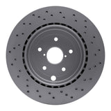Dynamic Friction 2018-2025 Subaru WRX Rear Drilled GeoSPEC Coated Rotor (326x20 Vented) by Dynamic Friction Company 624-13042