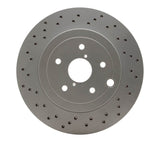 Dynamic Friction 2018-2025 Subaru WRX Rear Drilled GeoSPEC Coated Rotor (326x20 Vented) by Dynamic Friction Company 624-13042