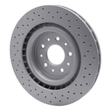 Dynamic Friction 2000-2006 Jaguar XKR Front Drilled GeoSPEC Coated Rotor (355x32 Vented) by Dynamic Friction Company 624-20016