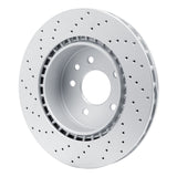 Dynamic Friction 2000-2006 Jaguar XKR Rear Drilled GeoSPEC Coated Rotor (330x28 Vented) by Dynamic Friction Company 624-20017