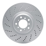 Dynamic Friction 2006-2010 BMW M6 Left Front Drilled GeoSPEC Coated Rotor (374x35.9 Vented) by Dynamic Friction Company 624-31072D
