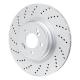 Dynamic Friction 2006-2010 BMW M5 Left Rear Drilled GeoSPEC Coated Rotor (370x23.8 Vented) by Dynamic Friction Company 624-31074D