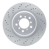 Dynamic Friction 2008-2013 BMW 1 Series M Left Front Drilled GeoSPEC Coated Rotor (360x30 Vented) by Dynamic Friction Company 624-31087D