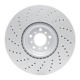 Dynamic Friction 2015-2019 BMW X6 Right Front Drilled GeoSPEC Coated Rotor (395x36 Vented) by Dynamic Friction Company 624-31153D