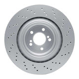 Dynamic Friction 2015-2019 BMW X5 Left Rear Drilled GeoSPEC Coated Rotor (385x24 Vented) by Dynamic Friction Company 624-31156D