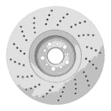 Dynamic Friction 2020-2025 BMW X6 Right Front Drilled GeoSPEC Coated Rotor by Dynamic Friction Company 624-31185D
