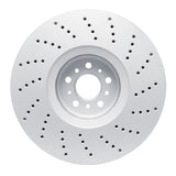 Dynamic Friction 2020-2025 BMW X6 Left Front Drilled GeoSPEC Coated Rotor by Dynamic Friction Company 624-31186D