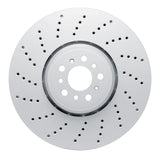 Dynamic Friction 2020-2025 BMW X6 Left Front Drilled GeoSPEC Coated Rotor by Dynamic Friction Company 624-31186D