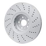 Dynamic Friction 2020-2025 BMW X6 Left Front Drilled GeoSPEC Coated Rotor by Dynamic Friction Company 624-31186D