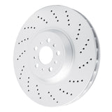 Dynamic Friction 2021-2025 BMW M4 Right Front Drilled GeoSPEC Coated Rotor by Dynamic Friction Company 624-31193D