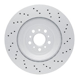 Dynamic Friction 2021-2025 BMW M4 Left Rear Drilled GeoSPEC Coated Rotor by Dynamic Friction Company 624-31194D