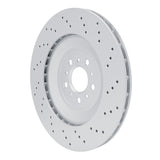 Dynamic Friction 2021-2025 BMW M4 Left Rear Drilled GeoSPEC Coated Rotor by Dynamic Friction Company 624-31194D